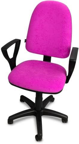 ARTOFIS Schreibtischstuhl mit Höhenverstellbar für Kinder - Ergonomischer Kinderschreibtischstuhl mit 5 Rollen, Drehbarer Jungendstuhl mit Rückenlehne, Dunkelrosa