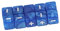 Cuque Mathe-Würfel-Set, Aufmerksamkeitsstarke 16-mm-Intelligenzentwicklungs-Mathe-Berechnungswürfel für Bildung (Blau)