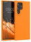 kwmobile Case Compatible with Samsung Galaxy S22 Ultra Case - TPU Silicone Phone Cover with Soft Finish - Fruity Orange
