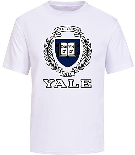 Men Yale University White T-Shirt S