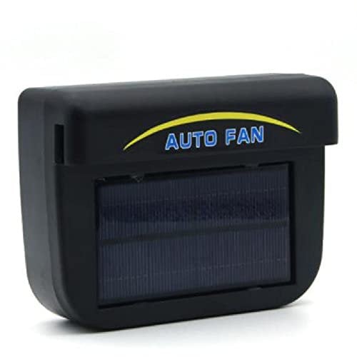 Baceyong Solar Power Mini Klimaanlage, Ableitungsventilator, 1W tragbarer Auto -Solar -Lüfter für Automobile, Luftauffrischung und Cooloer - Schwarz