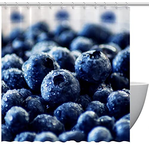 Rideau de douche personnalisé Fresh Clean Blueberry