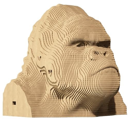 3D-Puzzle aus Karton CARTONIC Puzzle Set - Gorilla | Mittlerer Schwierigkeitsgrad | Hochwertige Konstruktion | Unterhaltsame und Spaß bringende Aktivität