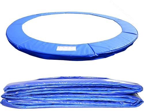 Green Bay Trampolin Randabdeckung 244cm UV-beständig reißfest Federabdeckung Randschutz Sicherheitsmatte Trampolinzubehör Standardgröße - Blau