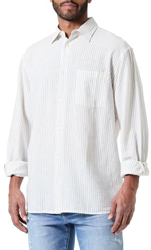 Jack & Jones Herren Jorblicher Linen Check Shirt Ls Langarmhemd