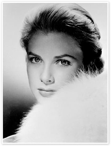 Grace Kelly Poster 30 x 40 cm Schwarz-Weiß Wandbilder Wanddeko