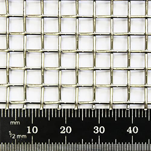 Heavy Duty Stainless Steel Woven Wire Mesh Grille | 5 Mesh, 4mm Hole, 1mm Wire (594 x 841mm A1 Sheet)