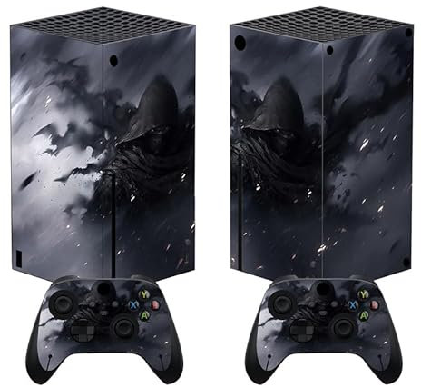 PlayVital Adesivo Skin per Xbox Series X Console&Controller Sticker Decal Cover Vinile per Xbox Series X-Assassino nell'Ombra