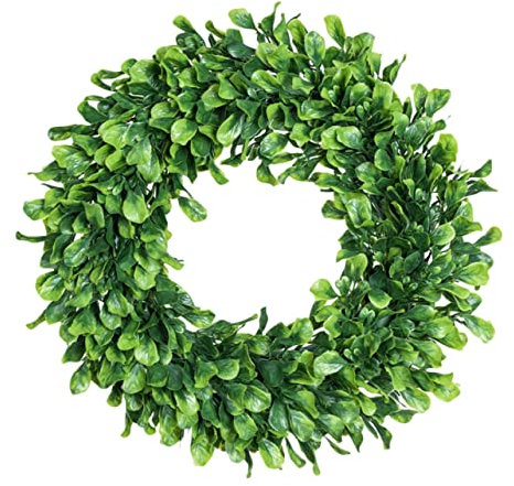 TOPPERFUN 1Stk künstliche Girlande Sommerdeko für draußen grüne blätter hochzeitsdeko Country Style Sommerkränze für die Haustür Wohnkultur Kranz zum Aufhängen an der Wand Fenster Sitz