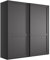 WIEMANN Schwebetürenschrank Landhausstil Kleiderschrank 200cm breit, Graphit Dekor, Höhe 217cm, Marlow