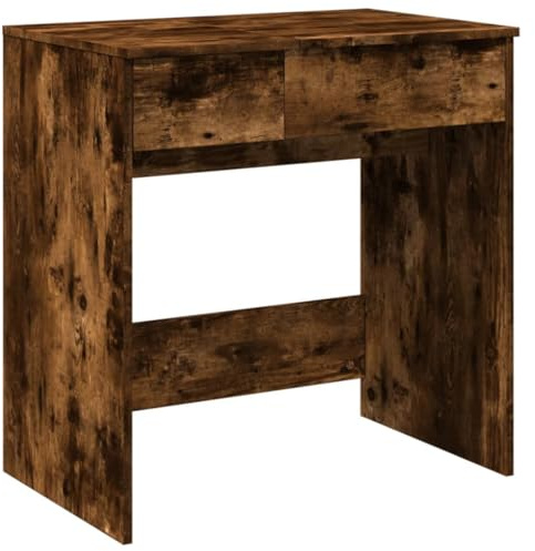 vidaXL Schminktisch, Frisiertisch mit Spiegel, Kosmetiktisch mit 1 Schublade 3 Fächern, Frisierkommode für Schlafzimmer, Modern, Räuchereiche