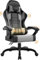 Airfish Silla de Oficina Ergonomica, Silla Gaming con Masajeador, Sillas Oficina con reposacabezas y reposapies, Cadeiras Gaming con Ruedas, Gamer Chair Reclinable 90-150°, Capacidad 150 kg, Gris