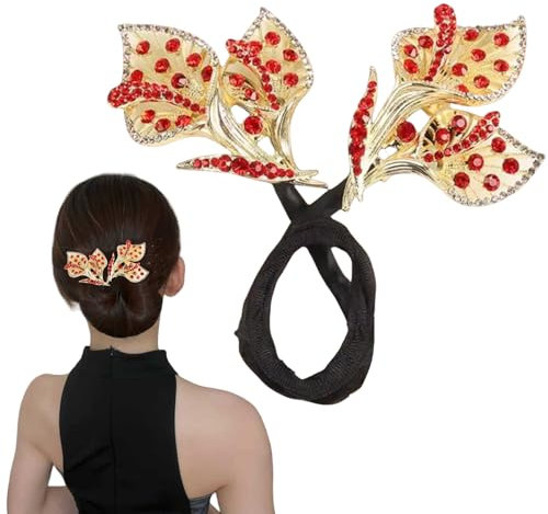 Haarknoten Rot Duttmacher Haarknoten - Dutt Maker Magic Haar Styling Donut Brötchen Lockenwickler für Weddings 0511