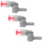 3pcs Bite Valve Replacement, Mouthpiece Replacement Accessories Bite Valve Connector Kit for Bicycle Camping Outdoor Supplies Compatible with Camelbak Hydration Bladder