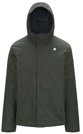 K-Way Giacca Invernale da Uomo Marchio, Modello Jacko Twill Marmotta K8133DW, Realizzato in Sintetico.