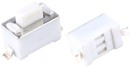 40Pcs/lot 3 * 6 * 5 White SMD Touch Button Switch ON/OFF For Mobile Phone PCB Sound Car Remote Control Keyboard IDGTTLDF