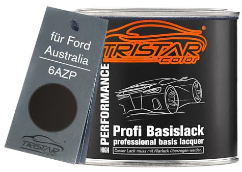 TRISTARcolor Vernice per auto Barattolo pronto all’uso per Ford Australia 6AZP Bumper Graphite Metallic Vernice di base 0,5L