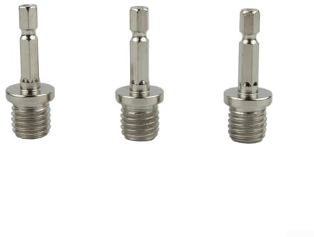Professional Grade For M14 Drill Chuck Adapters 3 Piece Set for Polishing Disc Connection