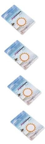 Kisangel 24stücke Uv-testkarten Für Terrarien Präzise Uv-überwachung Einfach Zu Verwenden Tragbar Für Reptilienbesitzer Und Nutzer