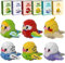HJPLPXH Lot de 6 mini blocs de construction pour perroquets - Cadeau d'anniversaire pour enfants - Kit de construction d'animaux - Série oiseaux - Jouets pour enfants