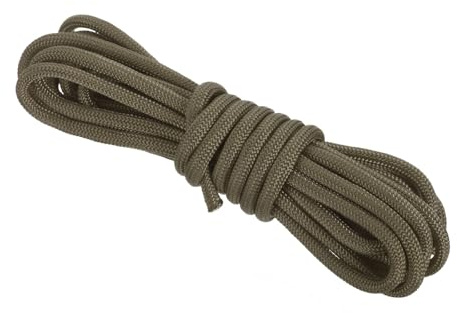 Rebower 550 Paracord Corda 3 m, 4mm Sottile Corda In Nylon Paracord 7 Anima [Per Tenda Camping Attrezzatura Outdoor] - Marrone Scuro