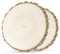 2 Stücke Holzscheiben, Holzplättchen Rund ohne Loch, 28-32cm, Naturholz Baumscheiben für DIY Basteln Weihnachten Dekoration Hochzeiten Malen