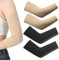 UEIOAVL Maintien du bras, Lot de 2 paires de manchons de compression pour les bras chauffe-bras pour lymphœdème manchons de compression pour les bras (noir, ton chair)