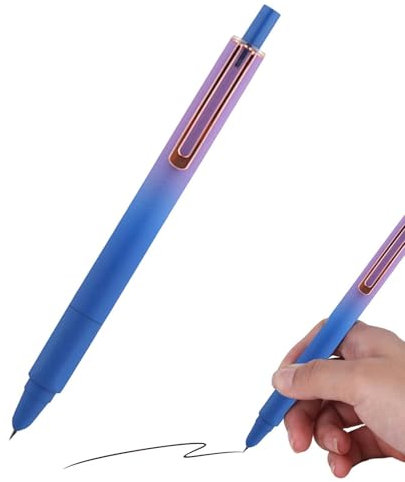 Retractable Fountain Pen | Fine Point Pen | Smooth Writing Pens | Fine Nib Thermal Erasable Fountain Pen | Ergonomic Handle Smooth Artist Pens | Multicolors Writing Pen For Office Use