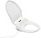 Siège de toilette bidet blanc - Couvercle de toilette télécommandé en polypropylène - Siège de toilette chauffant - Pour appartements, chambres, salles de bains d'hôtel - 50,8 x 45,72 x 11,94 cm