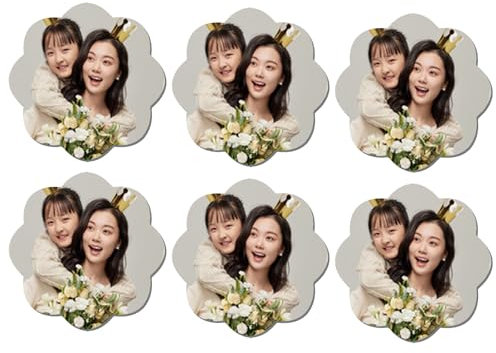 6 Großer Magnet mit individuellem Fotodruck, Foto-Kühlschrankmagnete für Zuhause, Büro, Küche, Schule, Schließfachmagnete, Geschenke zum Valentinstag und Jahrestag – Blumen, 9 * 6cm