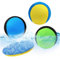 Audasi Wasser Sprungball, 4Pcs Wasserball Sprungball und Scheibe Weicher schnell trocknender Wasser-Sprungball mit Scheibe Grip Bounce Bälle Sommer Badespielzeug für Strand Schwimmbad Fluss See