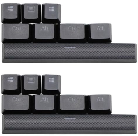 Gbloodst 16 PBT per K65 K70 K95 per G710 + tastiera meccanica di gioco, tappi retroilluminati per Cherry MX (nero)