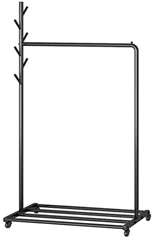 Porte-Manteau Sur Pied Porte-vêtements du sol au plafond chambre à coucher maison Simple nordique intérieur cintre unipolaire en fer forgé porte-vêtements Porte-Manteau Sur Pied(B,100*35*170cm)