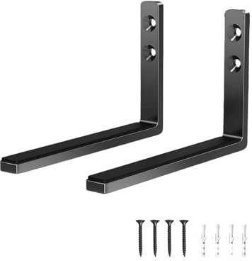 Staffa di montaggio a parete per soundbar a profondità regolabile per supporti Soundbar sotto la staffa