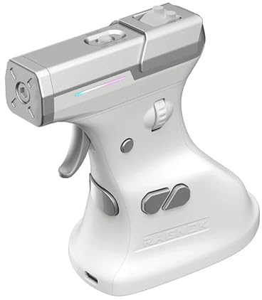 ErgoStrike7 : Souris de jeu FPS nouvelle génération avec recul (blanc) – Souris FPS avec poignée pour pistolet, design vertical ergonomique, USB sans fil/filaire pour joueurs PC (blanc)