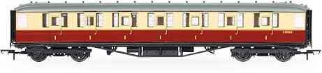 Hornby R40457 BR Gresley Corridor Crimson and cream 1st class E10126E