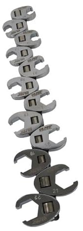 US PRO INDUSTRIAL 12PC 3/8 & 1/2 DR Metric Crowfoot Wrench Set 10-22mm 7555