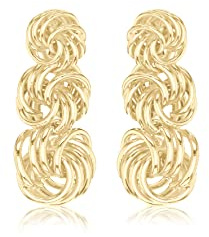Carissima Gold Damen-Ohrhänger Graduated Knot Drop 375 Gelbgold - 1.54.4119