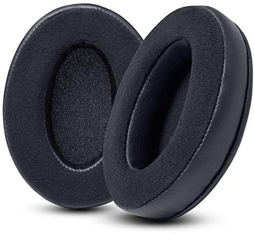 WC PadZ Velour – Ultimativen Ohrpolster von Wicked Cushions – Kompatibel mit Audio Technica, HyperX, SteelSeries Arctis & mehr – Extra dick – Große Öffnung – Weicher Memory Foam | (Schwarz)
