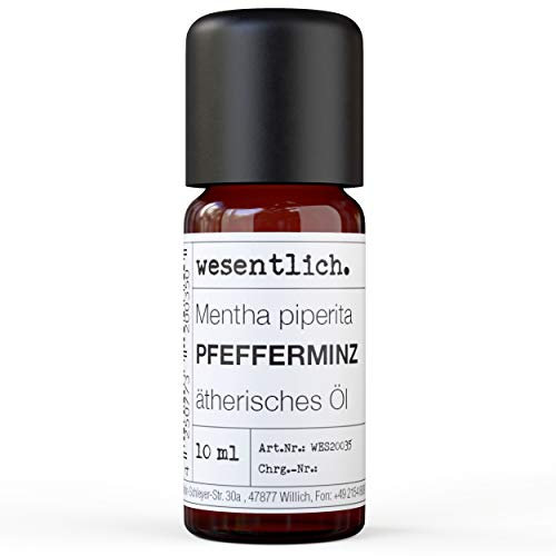 Pfefferminzöl - reines ätherisches Öl von wesentlich. - 100% naturrein aus der Glasflasche (10ml)