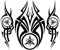 Set mit 3 Vinyl-Aufklebern für Yamaha Tribal – Helm, Auto, Motorrad, Fahrrad, Skateboard etc.