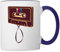Spreadshirt Die Drei Fragezeichen Kassette Tasse Zweifarbig, One size, Weiß/Kobaltblau