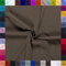 0,5m Baumwoll-Jersey uni 8% Elasthan Baumwollstoff elastisch Meterware Jersey-Stoff Oeko-Tex Kl 1, Farbe:graubraun