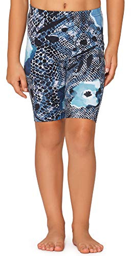 Merry Style Mädchen Kurze Leggings MS10-406(Marineblau/Blumen,158)