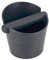 Coffee Knock Box, 4.8 Inch Bin for Coffee Grounds Container, Shock-Absorbent Durable Barista Style Espresso Knock Box with Removable Rubber Knock Bar and Non-Slip Base- Black