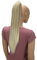 CAISHA 60cm Glatt Pferdeschwanz Mit Butterflyklammer Haarteil Zopf Hitzebeständig Haarverlängerung Hellblond Mix H623