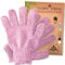 Temple Spring Peelinghandschuh, Peeling Körper Duschschwamm, Waschhandschuh Körper Sauna Zubehör, Peeling Handschuh, Duschhandschuh Badezubehör für Ingrown Hair, Luffa Handschuh - Rosa