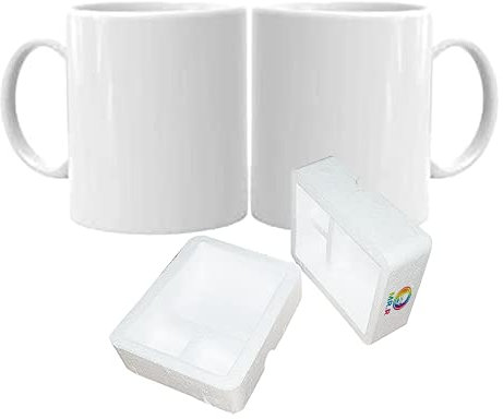 MR.R 11oz sublimación blanco taza 2pcs blanco