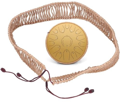 Tongue Drum Dekoration Rattanseil Zungentrommel Trommel Hand Pan Drum Seil Surround Dekoration Percussion Instrument Schutzhülle für 13 Tone Zungentrommel