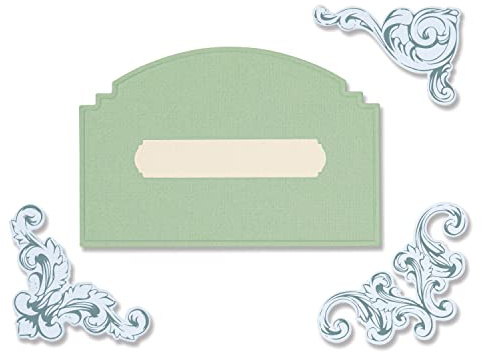Sizzx Framelits Stanzschablonen 5PK mit 3PK Stempeln Vintage Corners von Olivia Rose | 665941 | Kapitel 3 2022